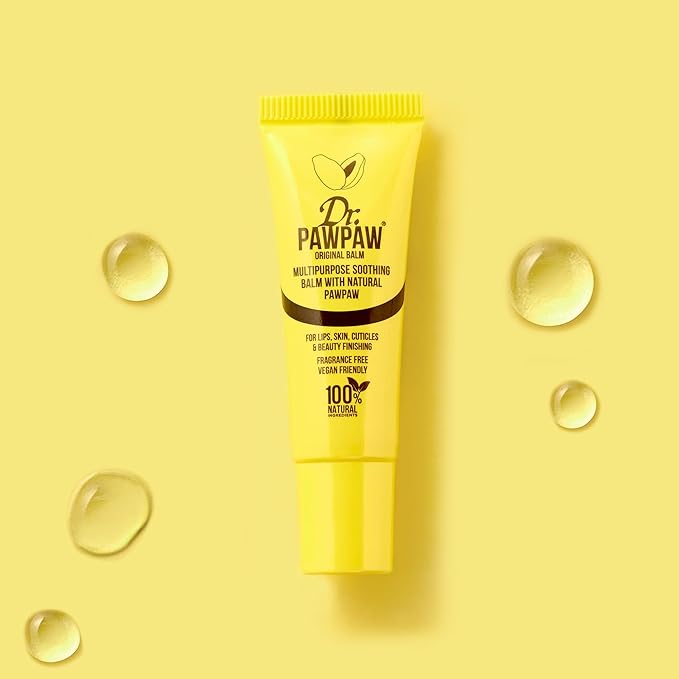 Original Balm, Multi-Purpose Natural No Fragrance Balm for Hydrating Lips, Skin, Hair, Cuticles, Nails & Beauty Finishing (10 ml)