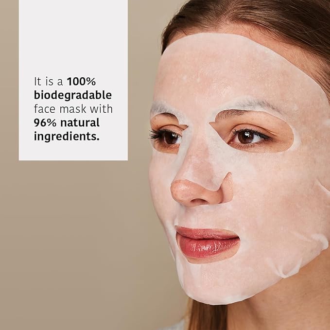 IROHA NATURE Replumping & Anti-Aging Tissue Face Mask (Pack of 5) | With Triple Hyaluronic Acid | Deep Hydration & Anti-Aging Effect | For Softer Skin | 100% Vegan