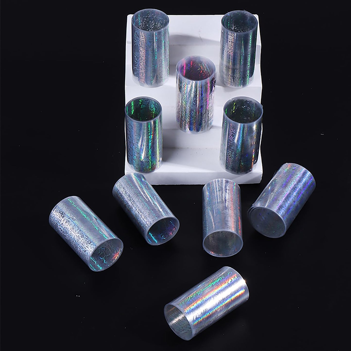 10 Rolls Christmas Nail Foils Transfer Nail Art, Snowflake Nail Transfer Foil Stickers Christmas Theme Design Nails Supplies Christmas Tree Snowman Santa Claus Manicure Decals Cute Nails Accessories