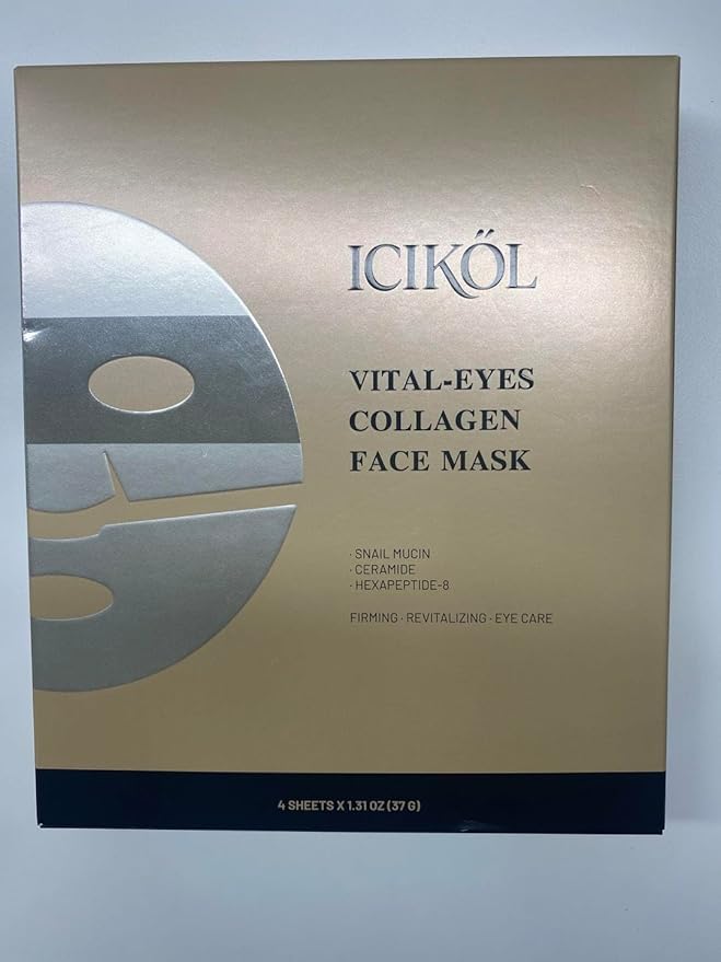 Collagen Face Mask - Acne Face Mask with Centella & 243Da Collagen for Soothing & Hydrating - Overnight Sheet Masks Skincare Gifts for Women - CICA Power - Pore Minimizer - All Skin, 4EA (Gold)