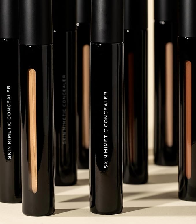 MAKE Beauty Skin Mimetic Concealer Buildable Medium Coverage Hydrating Concealer for Dark Circles Spot Concealing Brightening Crease-Free, Including Mature Skin. Radiant Finish. 20 Deep Cool
