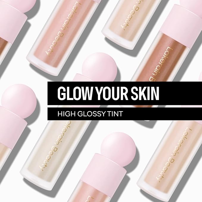 KYDA Liquid Highlighter, High Glossy Face Illuminator, Radiant Glow Liquid Filter, Silky Creamy Face Enhancing Makeup, Buildable Formula-Candlelight