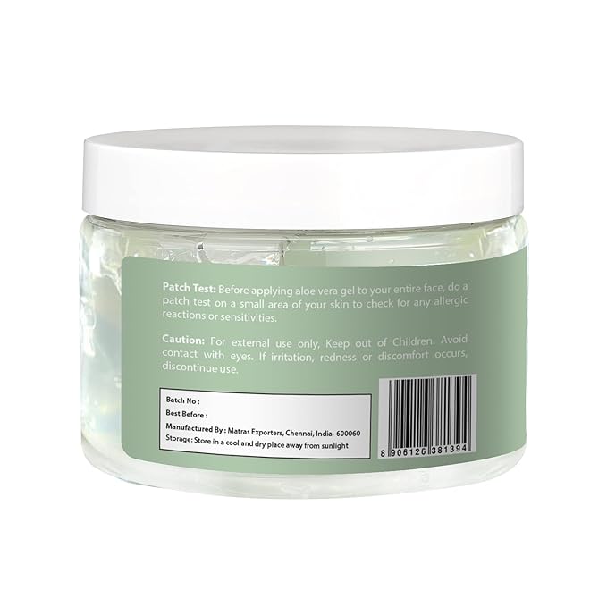 Aloe Vera Gel 12 oz | Unscented | For Face, Scalp & Hair | by Yogiโs Giftยฎ