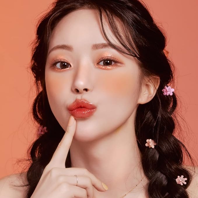 Sparkle Cute Changes Color Lip Balm| Colored Lip Cream Lip Gloss, Glitter Lip Care Lip Pack Birthday Gift Glitter Gift Sequin Shiny Spangle Lipbalm (#05 Rose Red)