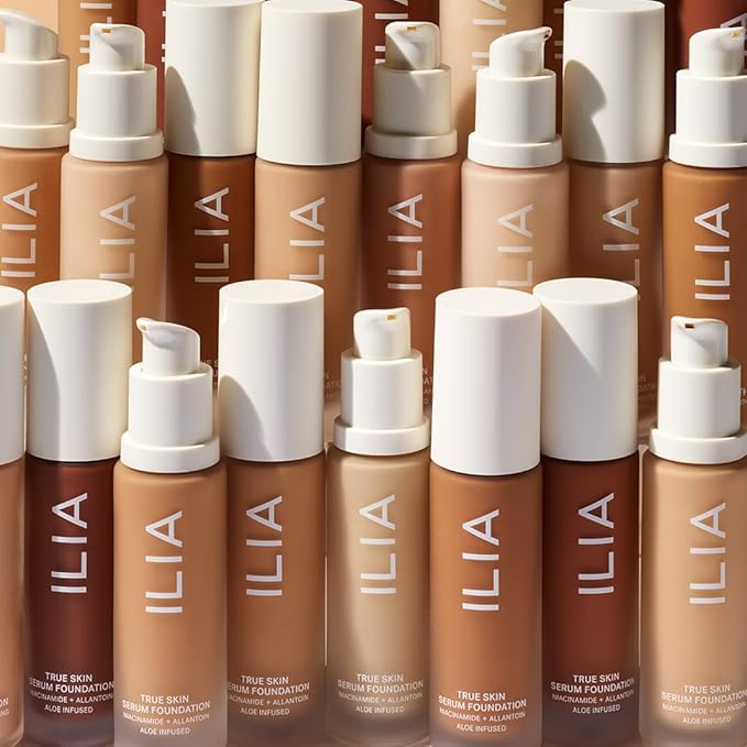 ILIA - True Skin Serum Foundation | Non-comedogenic, Cruelty-Free, Vegan, Weightless Feel, Buildable Coverage, Safe For Sensitive Skin (Sardinia SF10.5)