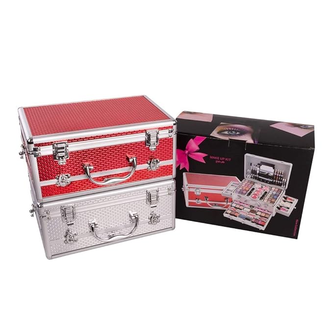 All-in-one Holiday Make up Gift Set | Makeup Kit for Women Full Kit Essential Starter Bundle Include Eyeshadow Palette Lipstick Blush Foundation Concealer Face Powder Mascara Lipgloss Brush