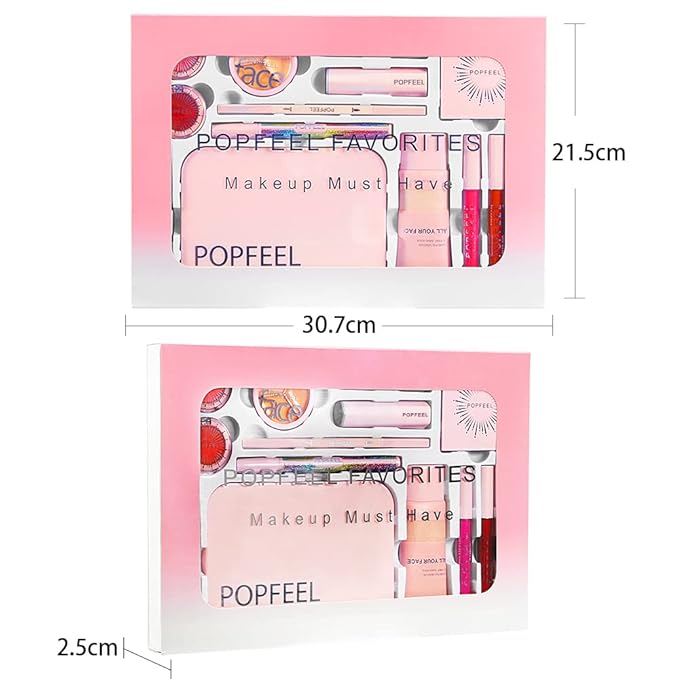 All-in-one Makeup Set Makeup Kit for Women Full Kit, for Beginners, Include Makeup Brush Set, Lip Gloss Set, Lipstick, Blush, Foundation, Concealer, Mascara, Eyebrow Pencil