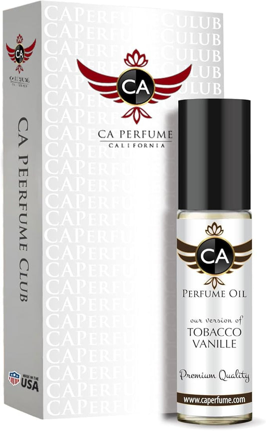CA Perfume Impression of Tobacco Vanille For Men and Women Fragrance Body Oil Dupes Alcohol-Free Roll-On 0.3 Fl Oz/10ml