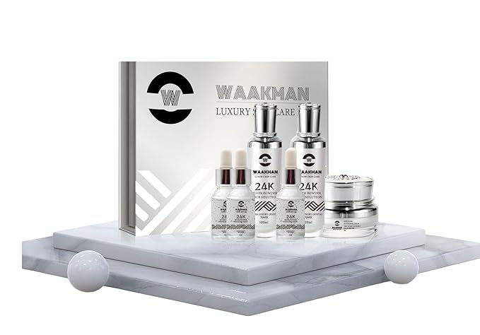 Luxury Skin Care Silver Solution, Facial Cream, Moisturizer, Toner and Serum