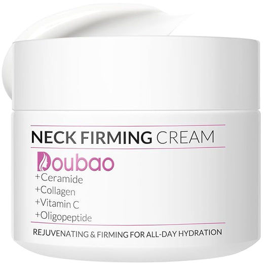 Neck Firming Creams for Tightening and Firming, Moisturizer Face Cream with Collagen, Hyaluronic Acid, Day & Night Anti-Aging Skin Tightening Cream Neck, Décolleté & Face – 1.7Fl Oz