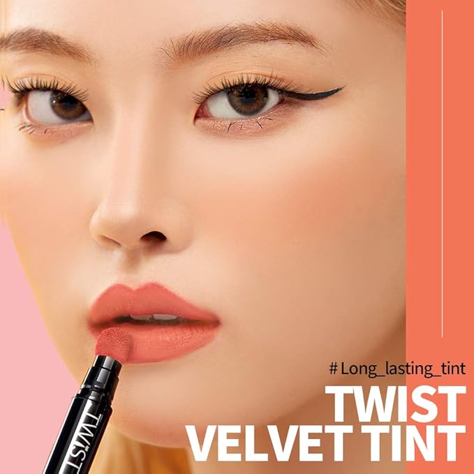 PASSIONCAT Long Lasting Lip Stain for Lips and Cheek Tint | High Pigment Color | lightweight Matte Finish | Weightless | Full Coverage | Twist Velvet Tint #10 (No.10)