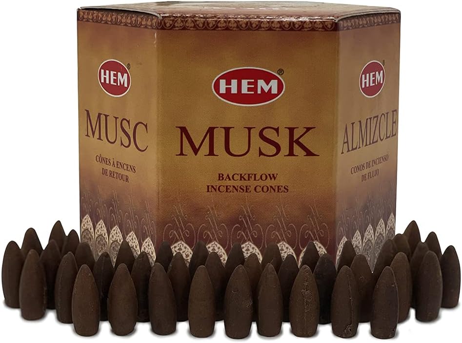 TRUMIRI Musk Backflow Incense Cones For Waterfall And Mat Bundle Inciensos Aromaticos|Incienso|Inciense|Insienso