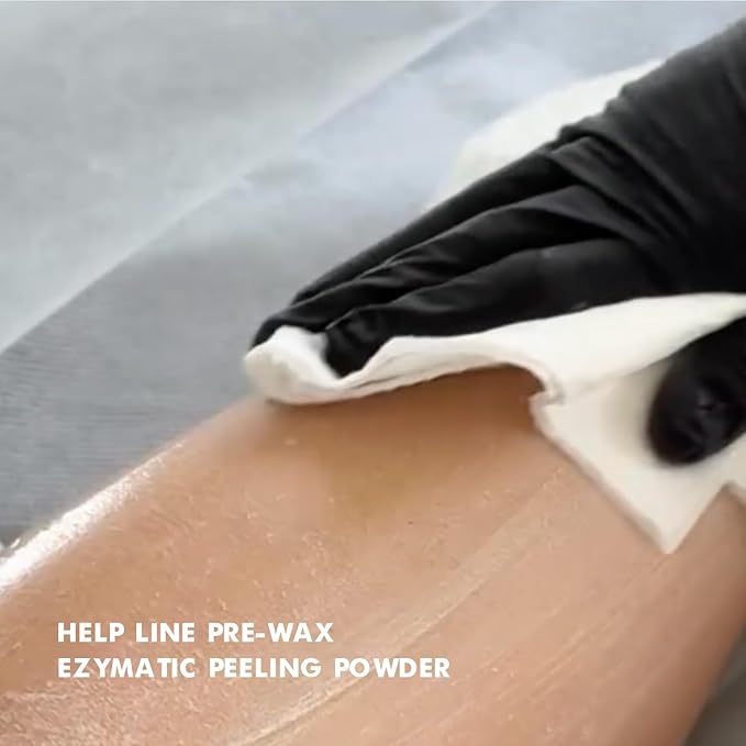 Italwax Help Line Enzymatic Peeling Powder 3.17 oz (90g) – Gentle Facial Exfoliant with Papain and Bromelain – Pre-Waxing Skincare – for Professional and Home Use