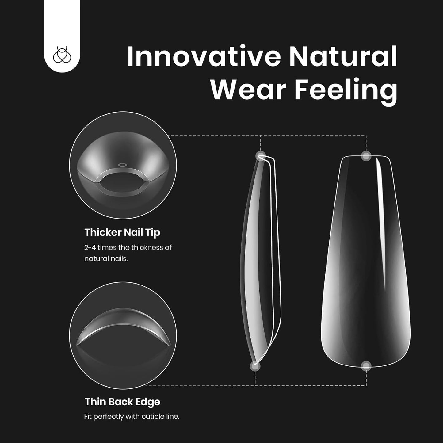 Beetles Gel Nail Kit Easy Nail Extension Set with 500Pcs Nail Tips Coffin Shape 5 In 1 Nail Glue Base Gel and Innovative Led Lamp Easy Diy Nails Art Home Gelly Tips