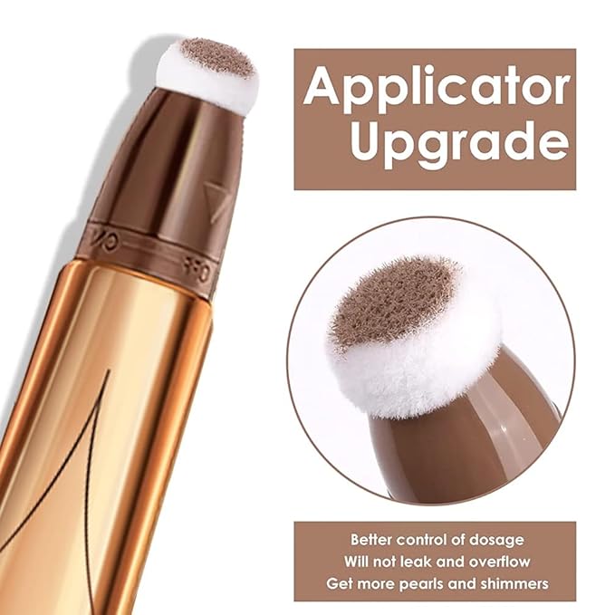 3 Color Contour Beauty Wand, Highlighter ,Blush,Face Concealer Contouring with Cushion Applicator Long Lasting & Smooth Matte Finish Liquid Illuminator Makeup Stick . (01#Contour +02#Blush+04#Highlighter)