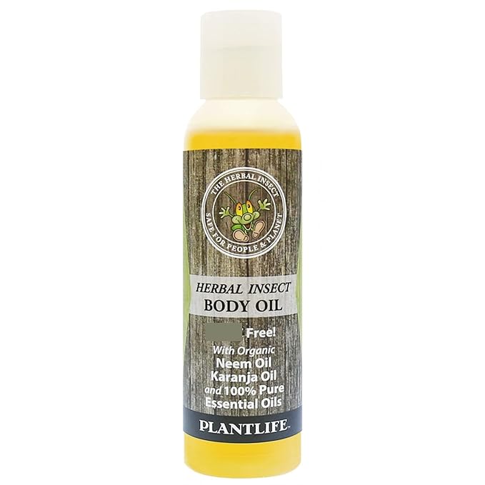 Plantlife Herbal Body Oil with Neem - Natural Aromatherapy - 4 oz