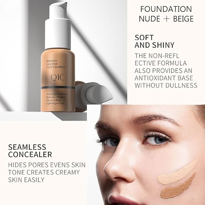 All in One Makeup Kit for Women Full Kit, Includes 12 Colors Naked Eyeshadow Palette, Foundation X 2, Eyeliner & Mascara, 2Pcs Lipstick and Makeup Brush, Gift Set for Women, Girls & Teens Makeup Set