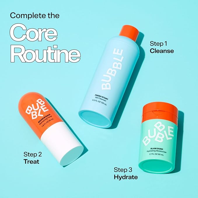 Bubble Skincare Bounce Back Hydrating Toner Spray - Balancing + Pore Minimizing Toner for Face - Made With Niacinamide + Willow Bark to Help Even and Mattify Oily Skin - On-The-Go Skin Care (55ml)