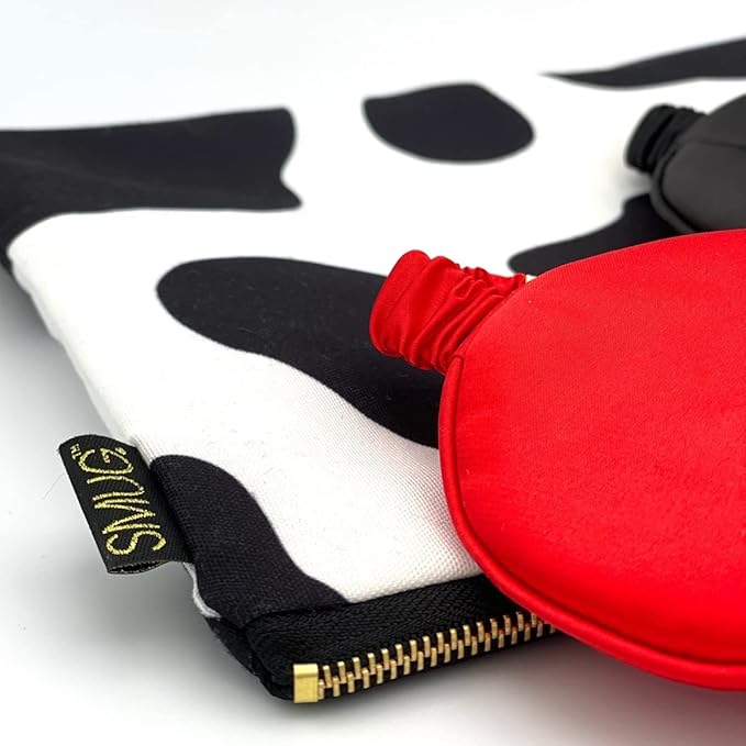 SMUG Satin Sleep Mask & Eye Mask | Travel Sleep Masks for Women & Men | Soft Sleeping Eye Mask to Nourish Skin & Reduce Dark Circles | Eye Sleep Mask Shades to Block Out Light | Red