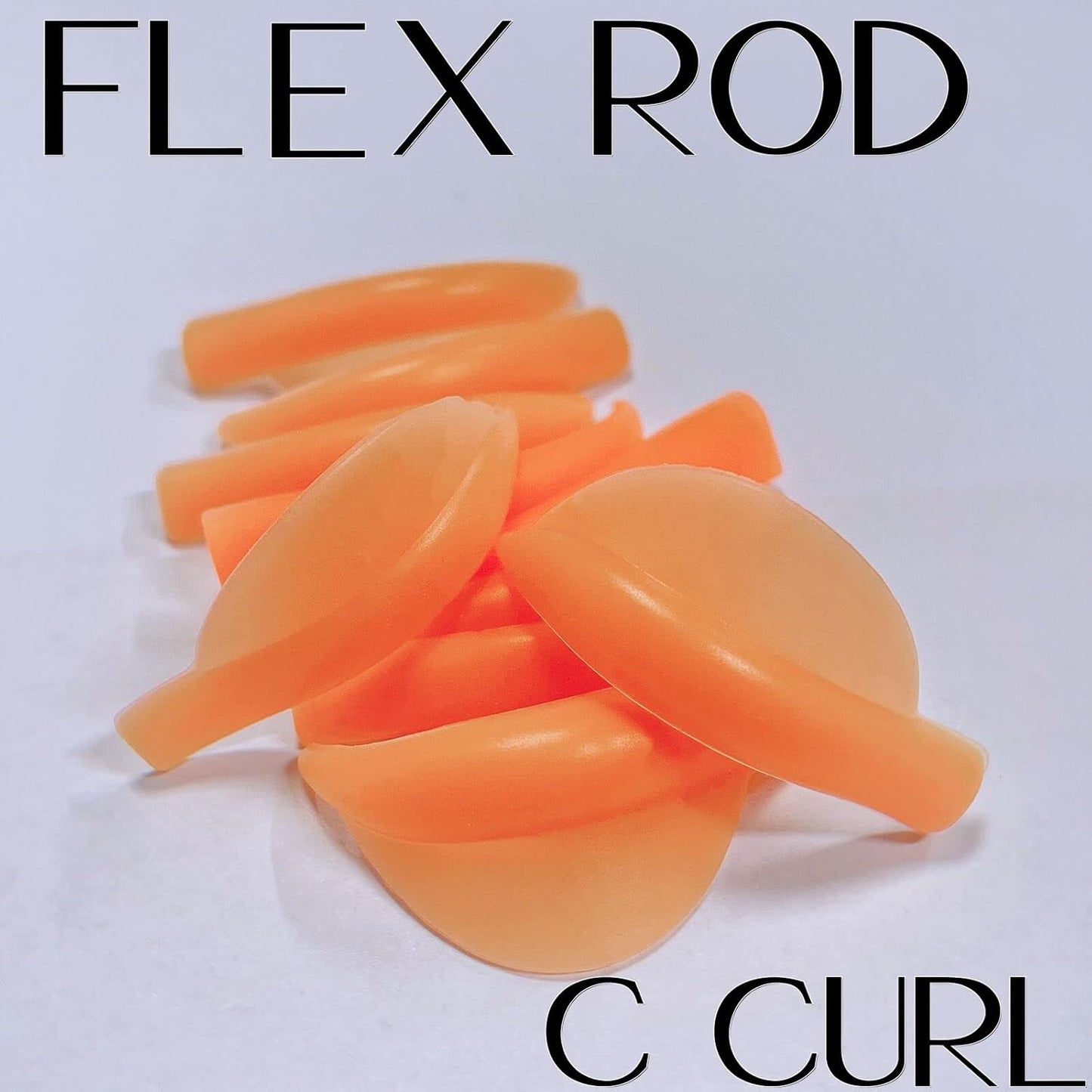 Eyelash Perm Pads Lash Lift Rods Eyelash Perm Silicone Pads 5 Sizes Reusable Soft Lash Lift Pads Shield for Different Length Eyelashes Perfect Lifting (Orange)