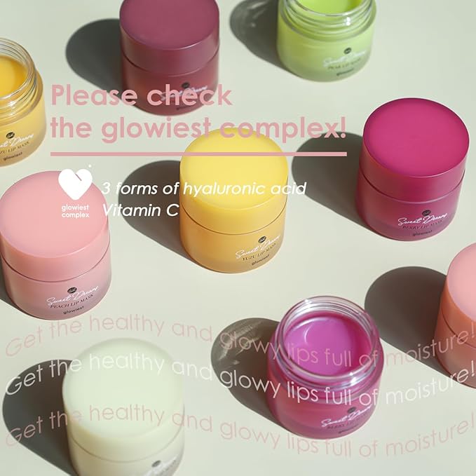 Sweet Dreams Lip Mask: Nourishing, Plumping and Hydrating lip balm | Ecofriendly Lip Sleeping Mask | Hyaluronic Acids + Vitamin C + Shea Butter + Antioxidants | Vanilla - 0.7 oz.