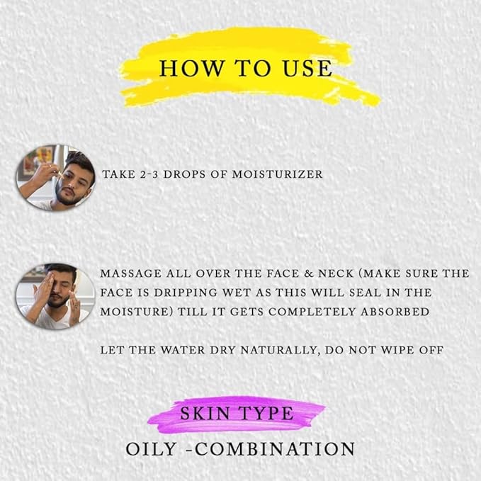 Roots & Herbs Ayurvedic Natural Treatment 100% Vegan No Paraben Lavang Rehydrating Skin Moisturizer Elixir for Men- 50 ML