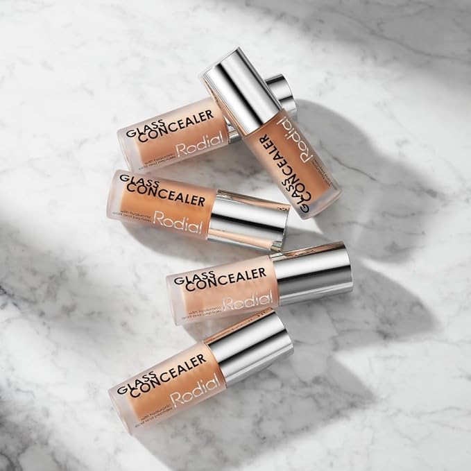 Rodial Glass Concealer Shade 1 - Luminous, Full-Coverage Cream with Peptides and Antioxidants for Flawless Skin, 0.1 fl. oz.