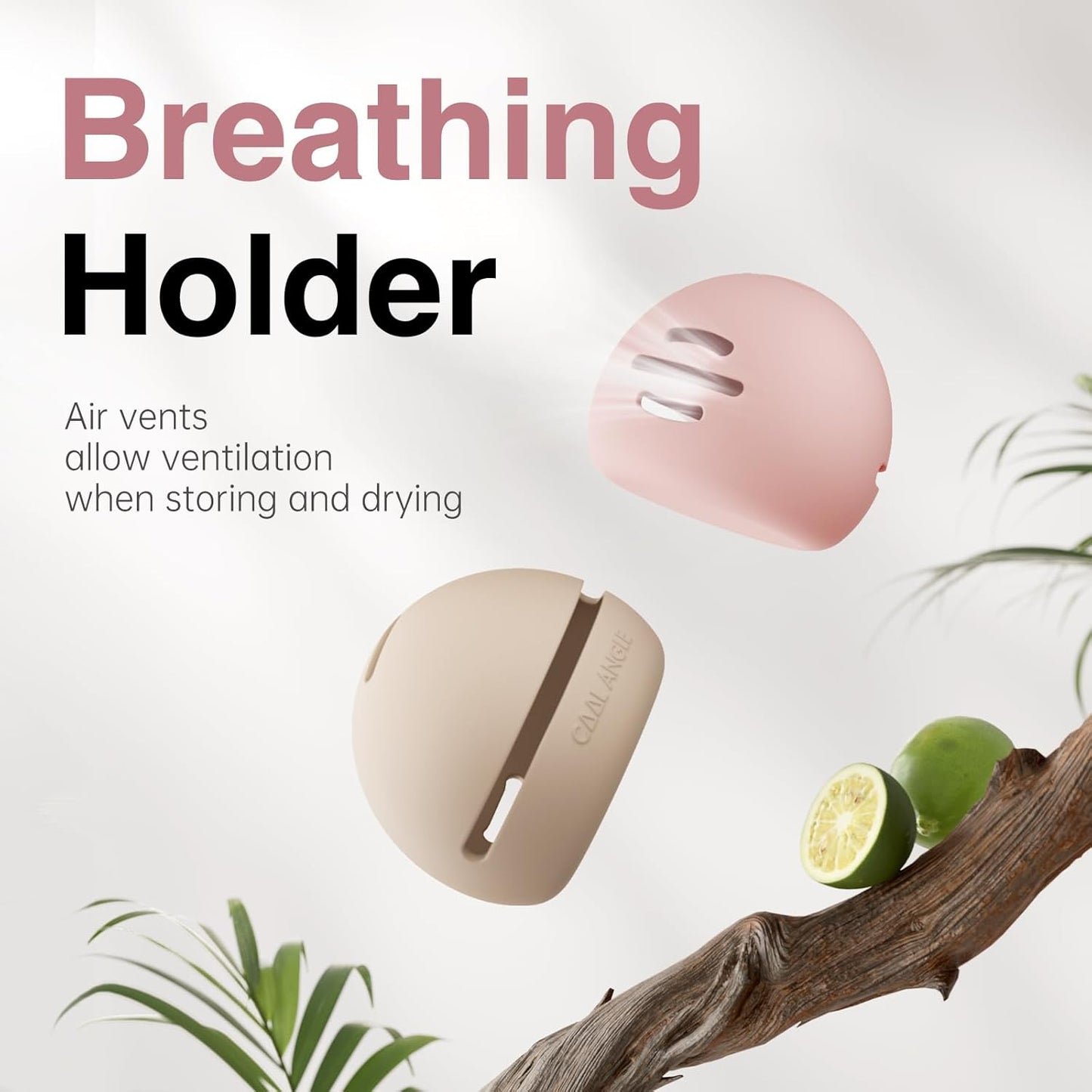 Silicone Makeup Brush Holder And Beauty Sponge Case, Travel Makeup Brush Case With Magnetic Closure, Makeup Sponge Holder 2 In 1 Stand Storage For Quick Drying Pink