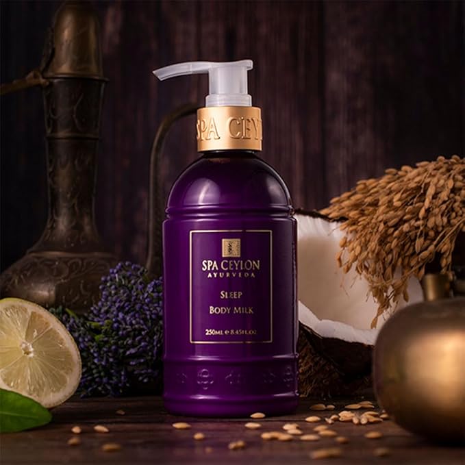 SPA CEYLON SLEEP Body Milk | Pure Lavender & Luxurious Fragrance | Nourishes & Treats Dryness | Suitable for all skin types