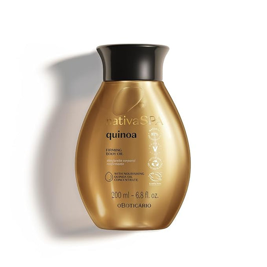 Nativa SPA by O Boticario Quinoa Hydrating Body Oil, Soft and Healthy Skin, 6.8 oz. (200 ml)
