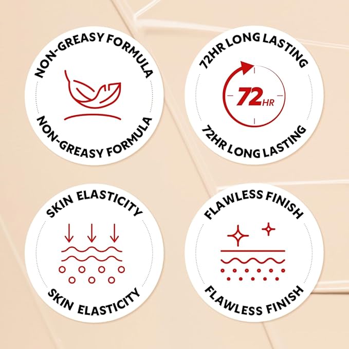 TIRTIR Mask Fit Red Cushion Foundation | Full coverage, Weightless, Skin fit, Satin Glow Finish, Korean Makeup BB Foundation, beauty, Tattoo cover up, Buildable (#21N Ivory, 0.63 Fl Oz)