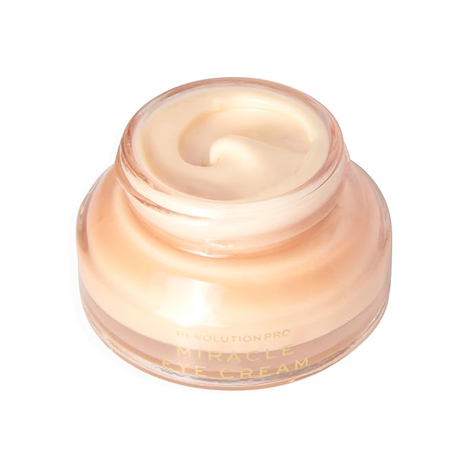 Revolution Pro, Miracle Eye Cream, Hydrating & Beautifying Eye Cream, Helps Dark Circles & Fine Lines with Vitamin C & Squalene, 0.5 oz