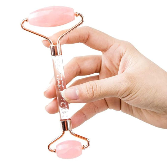 Jade Roller and Gua Sha Set - Facial Body Eyes Neck Massager Tool for Beautiful Skin Detox - Reduce Wrinkles Aging -(Southern Jade)