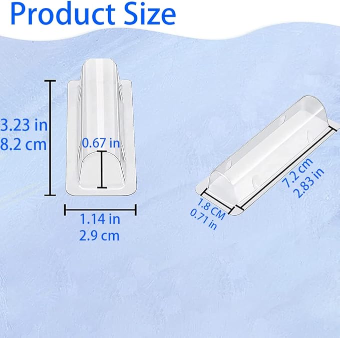 WESAPPINC Clear Chapstick Pouch Plastic Lip Balm Pouches for Gift Cards & Money Cards,Lip Balm Plastic Cover with Adhesive (100PACK)