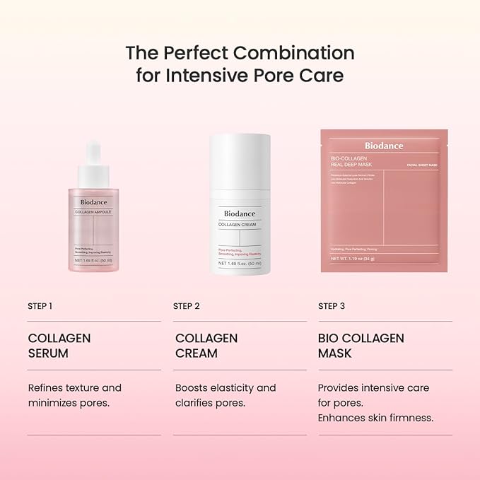BIODANCE Bio-Collagen Real Deep Mask, Hydrating Overnight Hydrogel Mask, Pore Minimizing, Elasticity Improvement, 34g x16ea