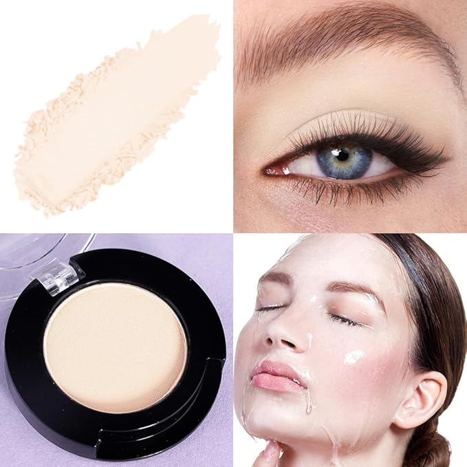 Single Matte Eyeshadow Makeup Palette, Neutral Beige Nude Eyeshadows Singles, Monochrome Eye Shadow Palette Makeup for Women, de sombras de ojos, Highly Pigmented Daily Evening Girls Eyeshadow