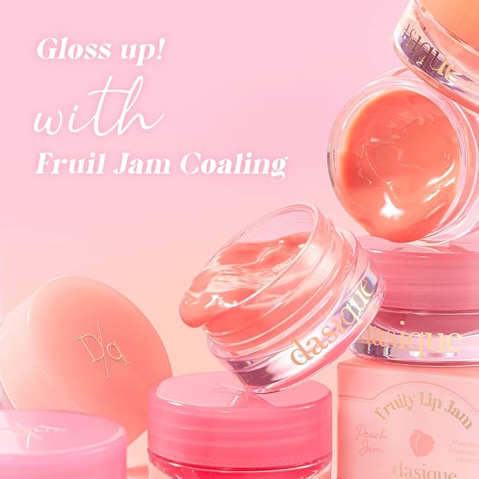 dasique Fruity Lip Jam (#08 Cherry Jam) | High-shine finish | Moisturizing | Vegan, Cruelty Free | Lip Balm