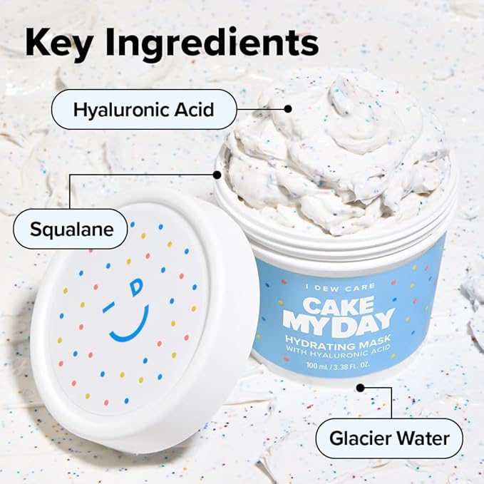 I DEW CARE Wash Off Face Mask Skincare Gift Set - Mini Scoops | Facial Masks, Matcha, Hyaluronic Acid, Korean Self Skincare, Facial Treatment, Cruelty-Free, Stocking Stuffers, Travel Size, Mini Set