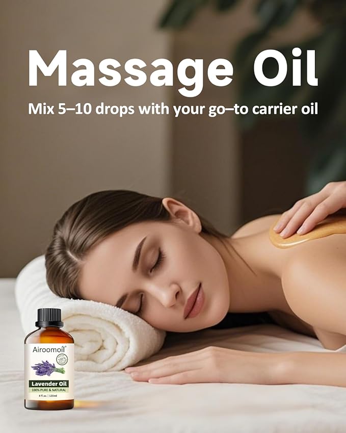 Premium Lavender Essential Oil for Relaxation DIY Diffusers Candles Nails Soaps Shampoo Scented Oil 4 Fl Oz