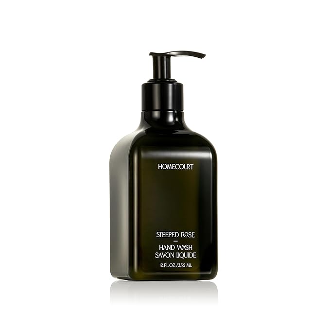 Homecourt Hand Wash, Gently Cleanses & Hydrates, Removes Dirt & Debris Without Irritating Skin, Clean Formula, Steeped Rose, 12 fl oz