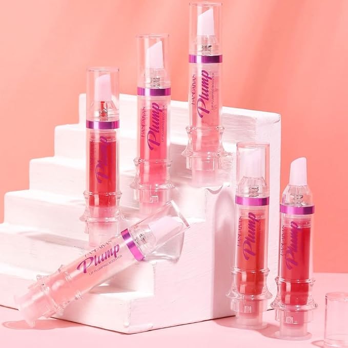 Natural Spicy Lip Plumping Booster Lip Plumping Oil,Lip Plumper Gloss, Ultra-Hydrating & Nourishing Plump and Pout Lip Plumper, Glossy Finish Fuller Lip Plumping Lip Gloss for Women Girls(04#)