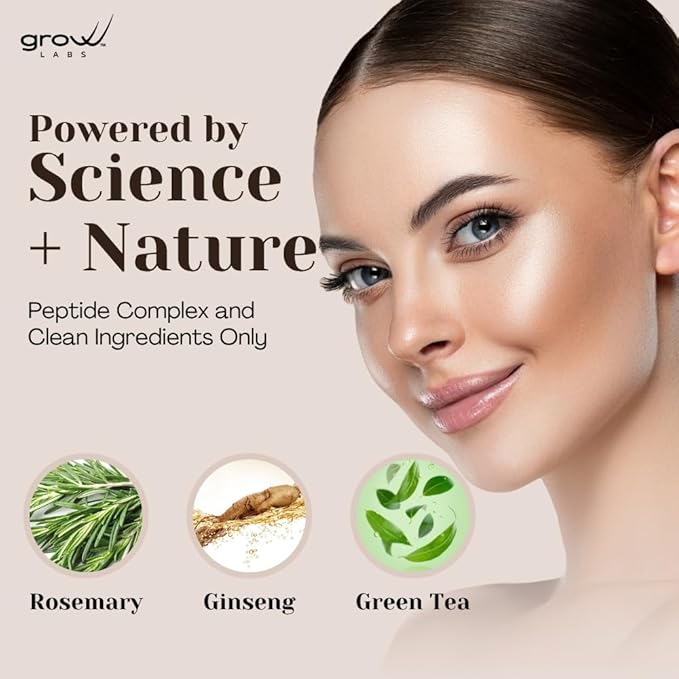 Eyebrow Growth Serum - with Biotin & Peptides - Eye Brow Serum for Growth - Vegan Brow and Lash Enhancer - Made in USA - Cruelty Free - 5ml