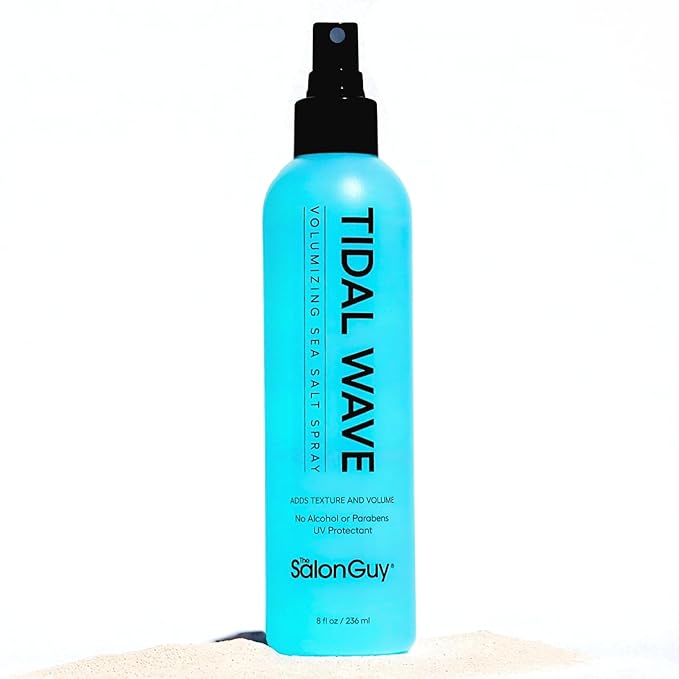 THESALONGUY Tidal Wave Sea Salt Spray โ Texturizing & Volumizing Hair Spray for Beach Waves, Natural Texture & Lift โ Styling Spray for Men & Women, 8 oz