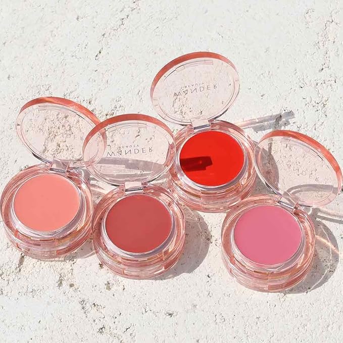 Wander Beauty Double Date Lip & Cheek - Suite Talker/Swipe - 4-in-1 Cream Blush & Lip Tint - Blush, Lip Moisturizer, Lip Balm & Eye Gloss- Multitasking Eye, Cheek & Lip Makeup With Green Tea - 0.07 oz