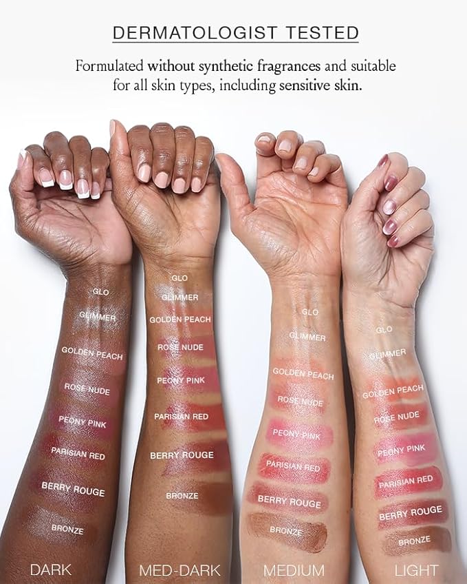 Boomstick Trio ® Cheek and Lip: Peony Pink, Golden Peach and Rose Nude 3-in-1 Blush, Eye and Lip Stick Pen for All Skin Types Boom Beauty by Cindy Joseph