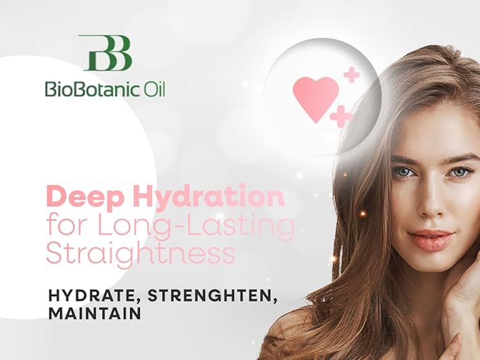 Bio Botanic Oil Range – Magic Conditioner for Straightened Hair with Plant Keratin & Organic Argan Oil, SLS-Free & Salt-Free, Deep Hydration in Just 3 Minutes, Maintains Long-Lasting Smoothness