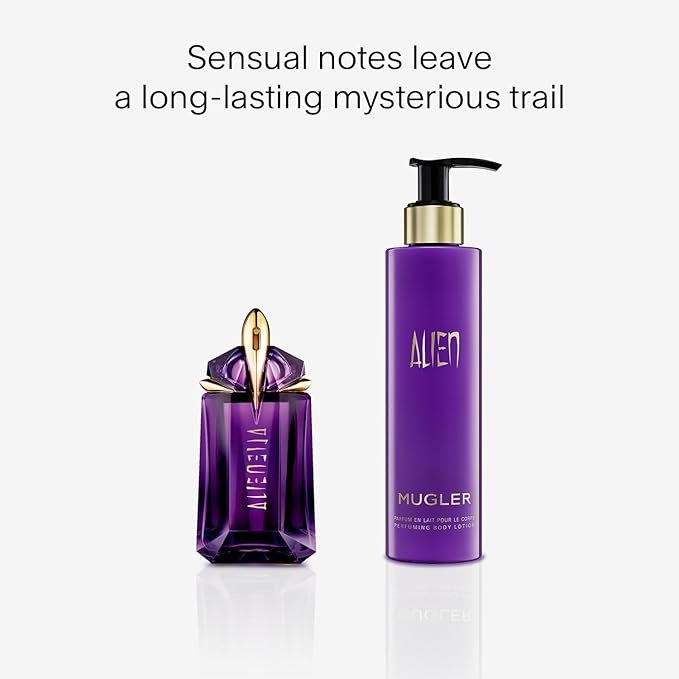 Mugler Alien Body Lotion - Floral & Woody - Womens Scented Lotion - With Jasmine, Wood, and Amber - 6.7 Fl Oz