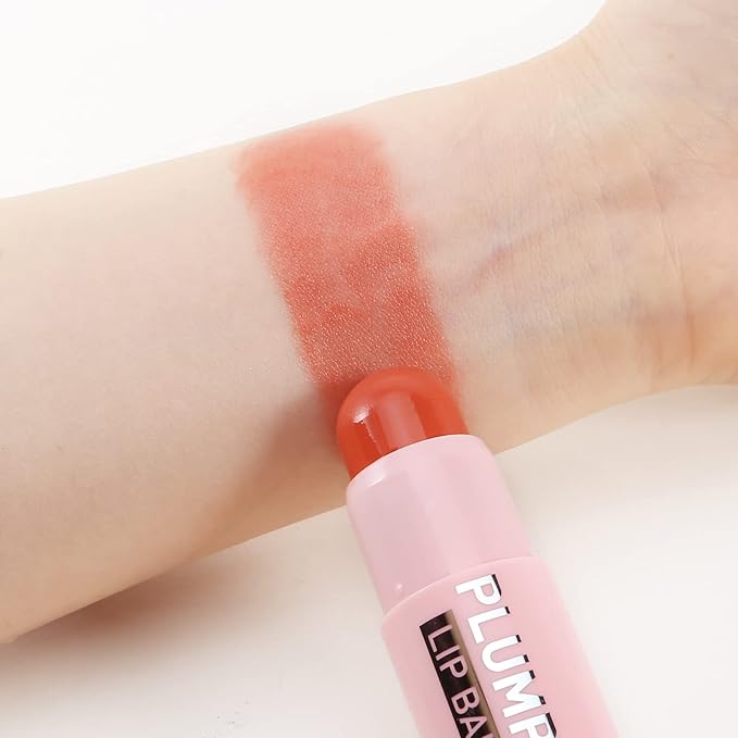 Boobeen Lip Plumping Balm,Moisturizing Lip Plumper Makeup, Long Lasting Lip Moisturizer for Lip Care, Hydrating Lip Balm for Natural Lip Color