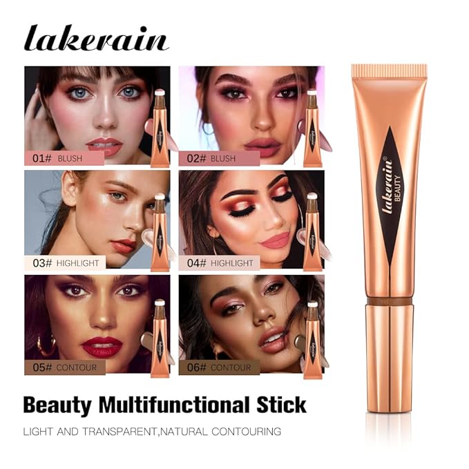 Liquid Blush Stick, Beauty Stick, Cream Blush, Liquid Blush For Cheeks, Beauty Blush Stick With Cushion Applicator, Multifunctional Makeup Beauty Stick (02#)