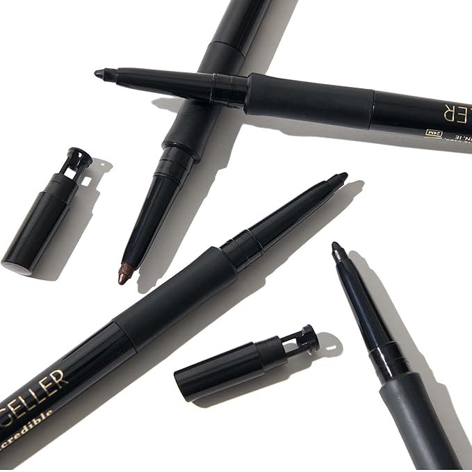 LAURA GELLER NEW YORK INKcredible Gel Eyeliner - Olive My Love - Waterproof Smudge-proof Eyeliner Pencil - Built in Sharpener